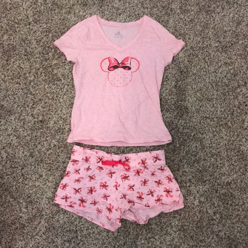 Disney Pink Bow Pajama Set